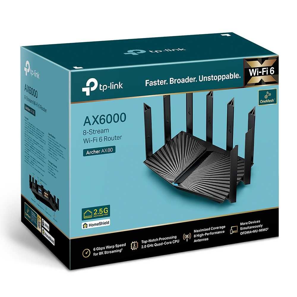 TP-Link Archer AX80 / AX6000 Wi-Fi 6 Роутер (Router)