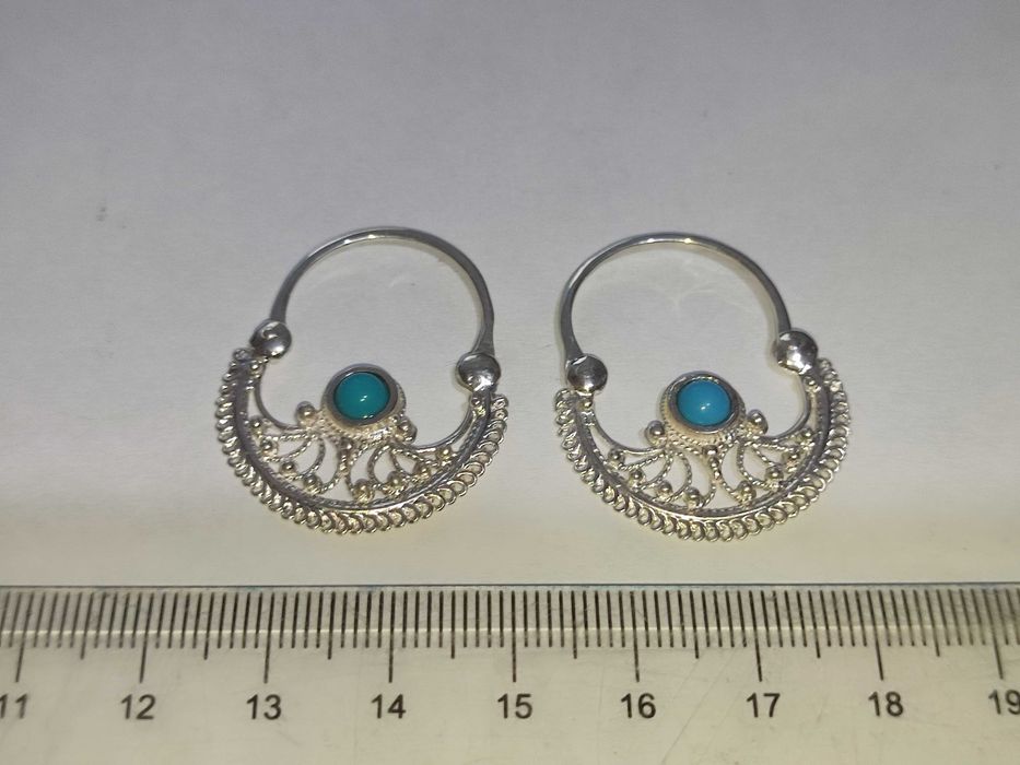 Красивые сережки серебряные