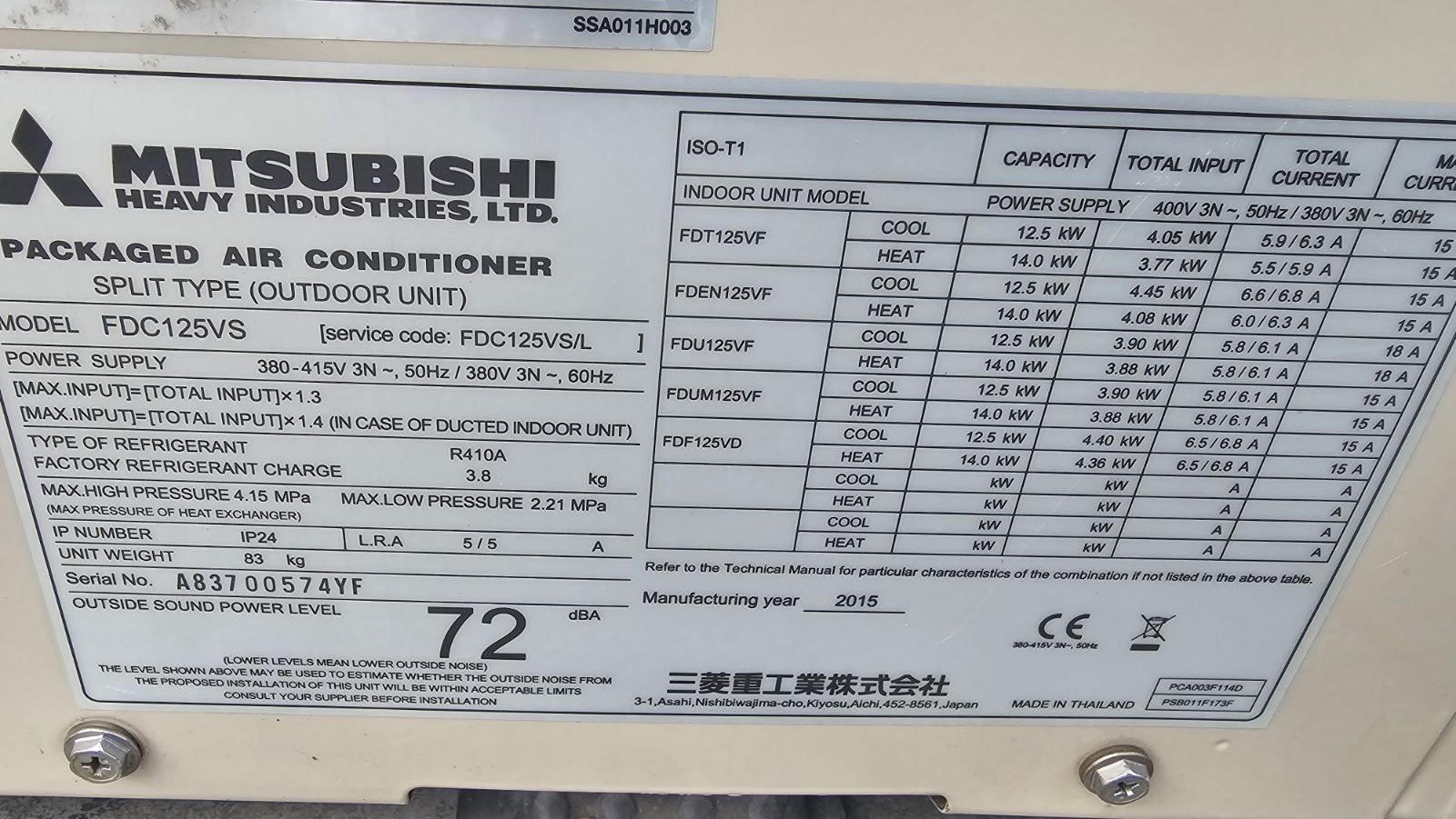 Mitsubishi heavy 25kw 12kw климатици за термопомпа или касетъчен