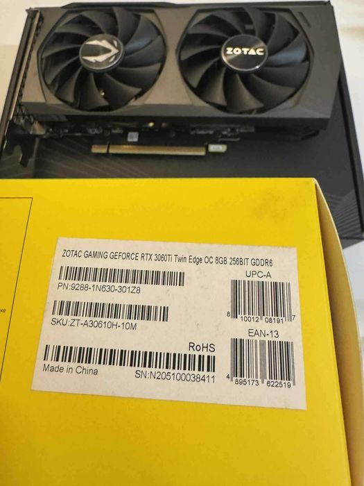 Видео карта ZOTAC GeForce Twin Edge RTX 3060 Ti 8GB