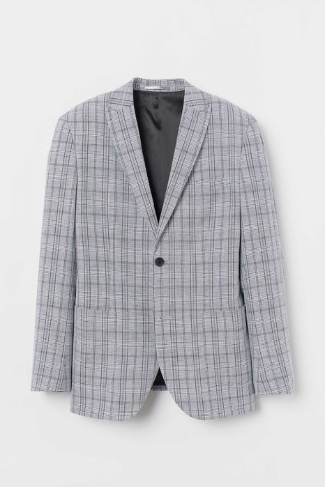 6 sacouri H&M/BP slim fit, bumbac/in mar. 48M/52L, bej/albstr/gri, noi