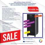 UPS online trifazic 60 KVA+stand acumulatori+39 acumulatori 120Ah/12V