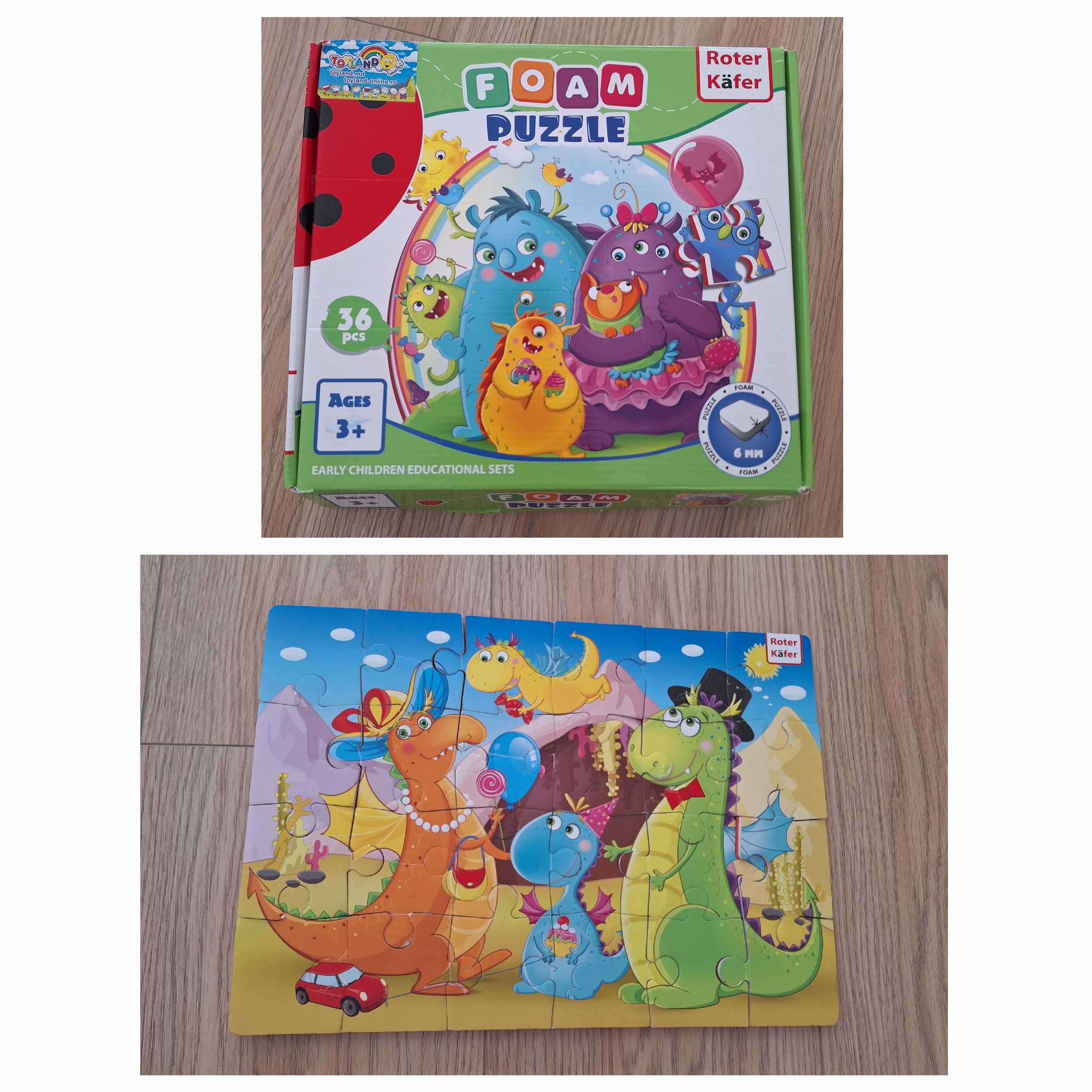 Pachet 64 Puzzle-uri si jocuri copii 2-3 ani