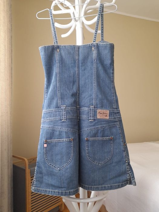 Rochie scurta din material de jeans (blugi)