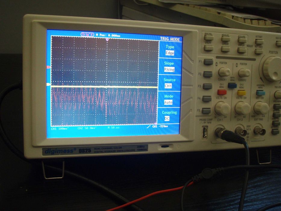Osciloscop digital color 2 canale 25Mhz 100 MS/s Digimess DS25