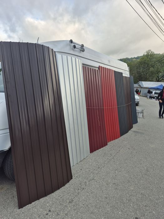 Tablă cutată zincată colorată preț negociabil transport gratuit