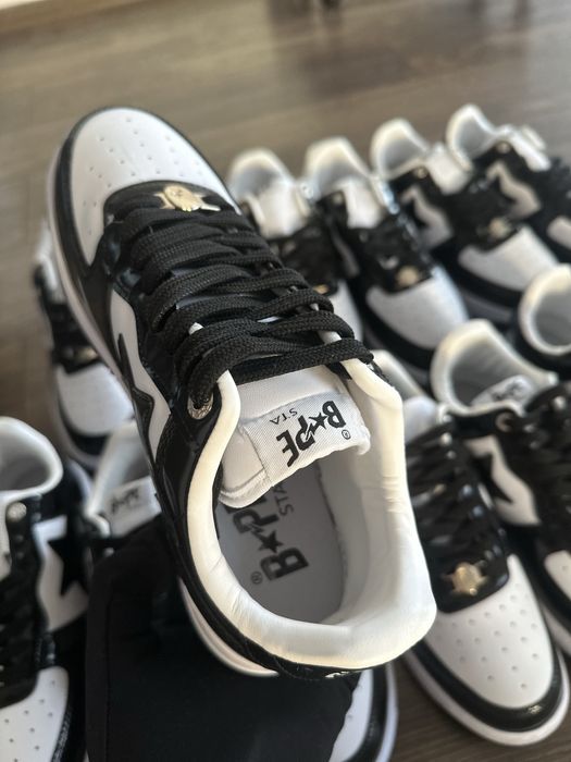 Bapesta Black White Star Calitate Premium