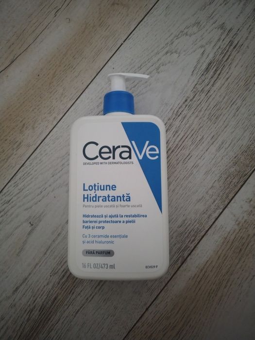 CeraVe Loțiune Hidratantă 473 ml – fără parfum, pentru față și corp