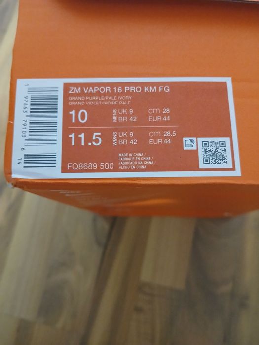 Ghete fotbal Nike ZM vapor 16 KM FG.