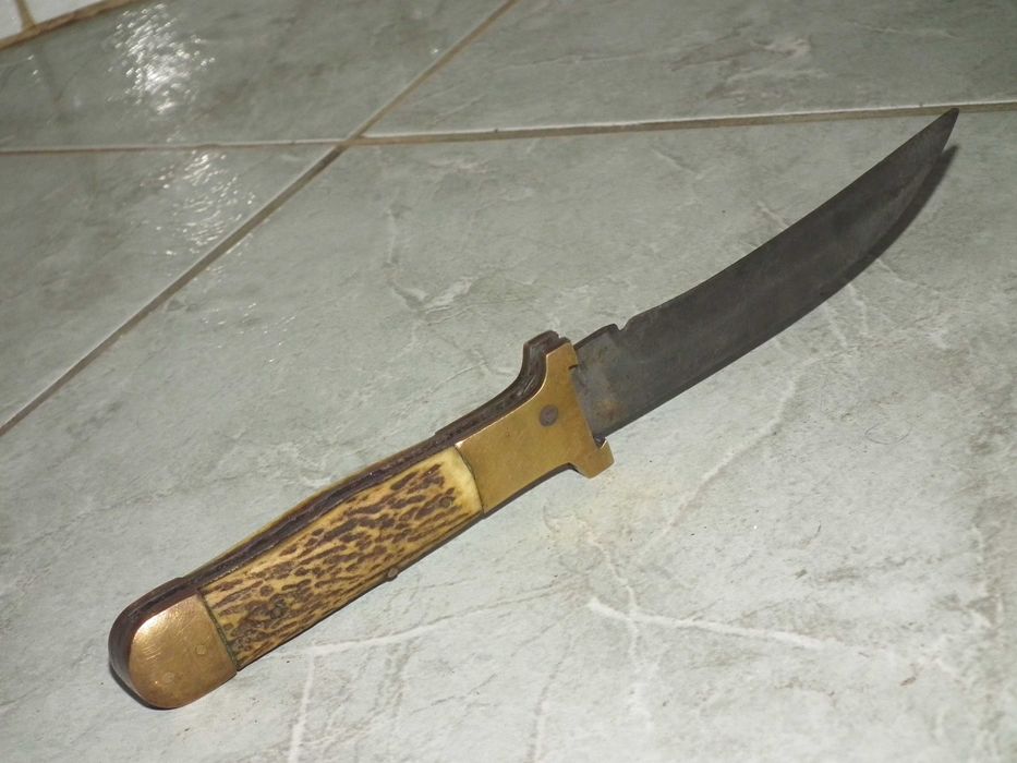 WW II Cutit vechi plásele din corn cu lame interschimbabile nr.6