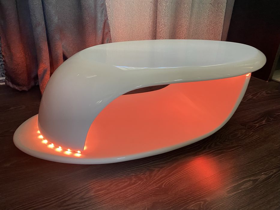 Vand masa cafea cu lunini led