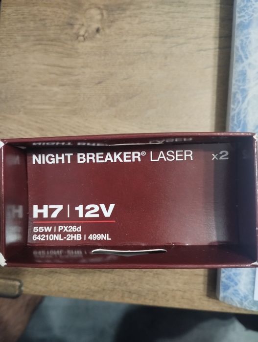 Osram H7 Night Breaker®Laser +150% комплект 2бр. нови с гаранция