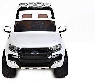 Masinuta electrica pentru 2 copii Ford Ranger 4x4 cu LCD #White Matt