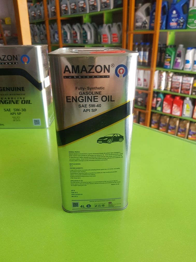 Маторной масло: Amazon, 5w-40, API SP, 4 liter