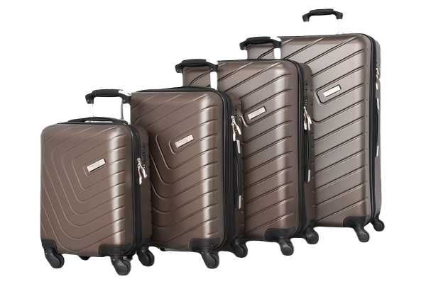 Куфар ABS -4 броя в комплект -Опция - Син/Кафяв/Черен/Бордо