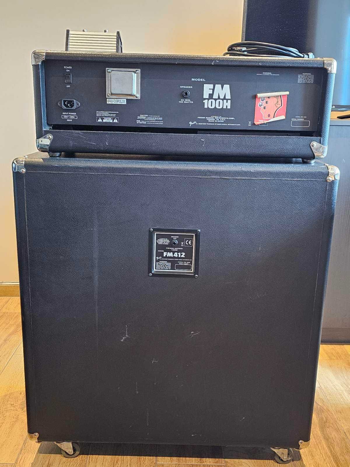 Усилвател Fender FM100H Amp Head + footswitch + Fender FM412 Cabinet