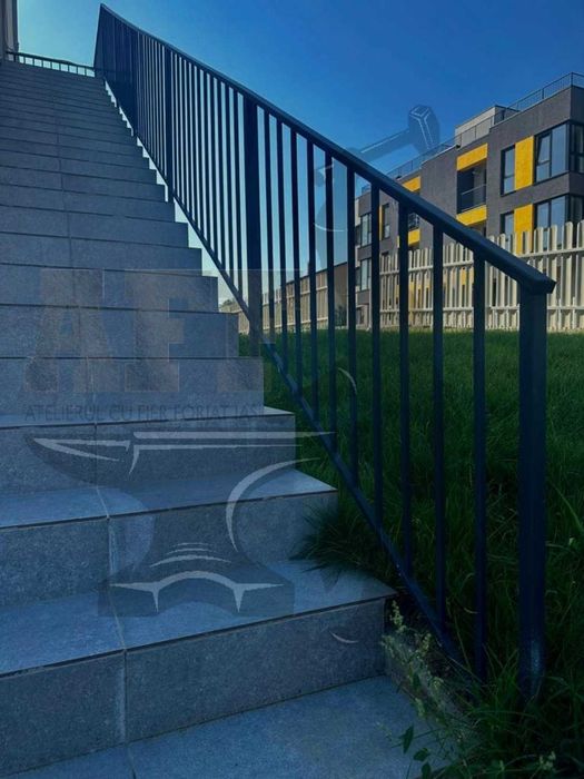 Balustrade exterioara vopsite in camp electrostatic