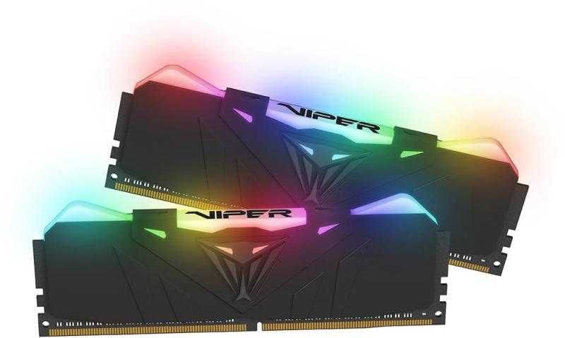 Kit memorii Patriot Viper RGB 16GB DDR4  (2x8GB) 3600MHz PVR416G360C7K