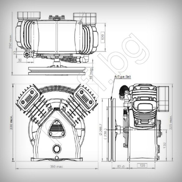 Глава за компресор LB30 420/340 l/m LACME Лизинг