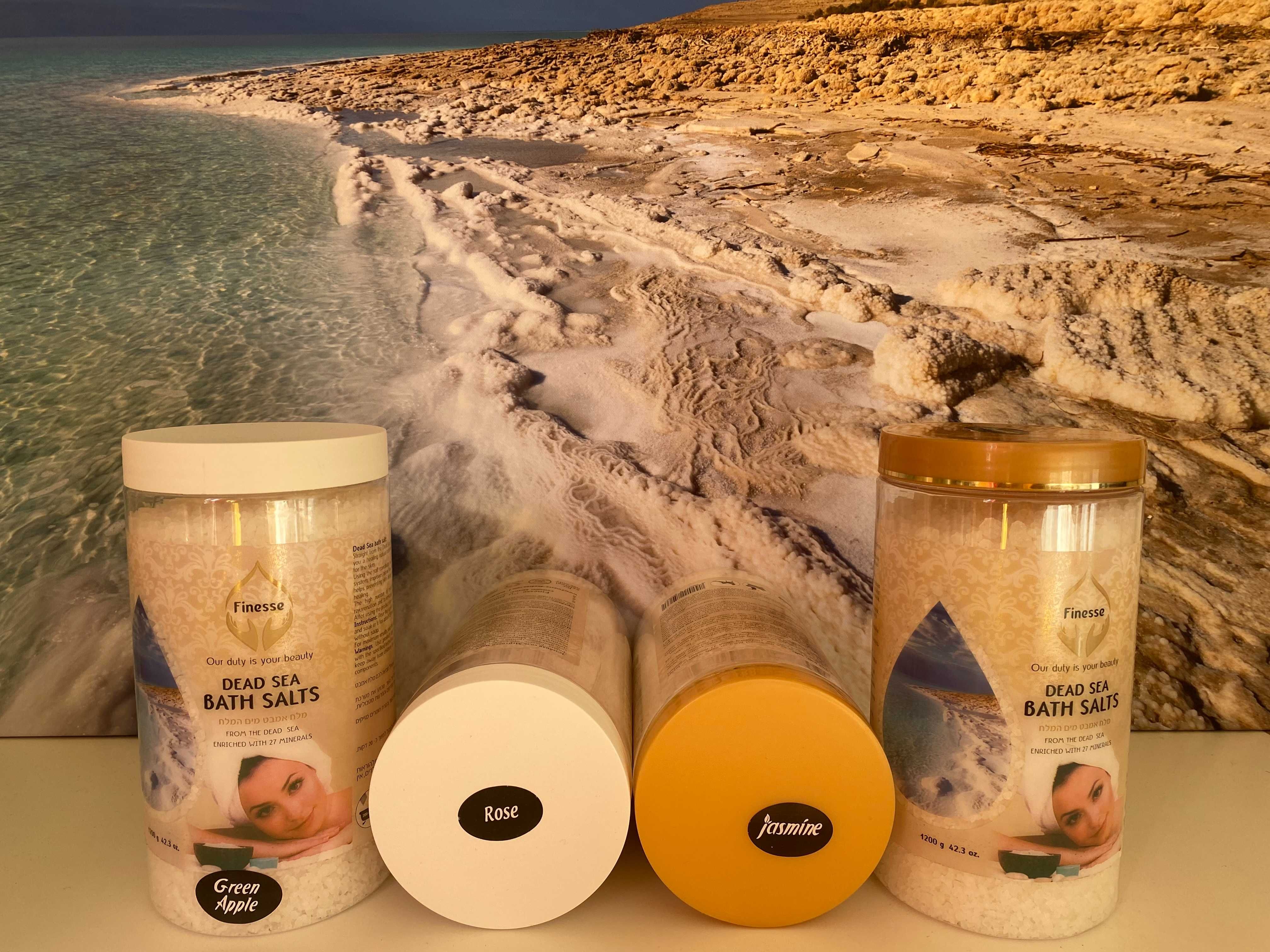 Sare de baie naturala de la Marea Moarta, aromata, 27 minerale, 1,2 kg