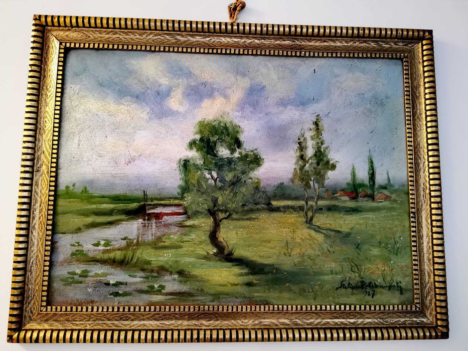 Tablou Pictura semnat Stelian Popescu Ghimpati - Peisaj