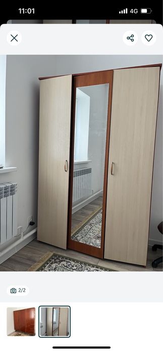 Шифонер  с зеркалам ..