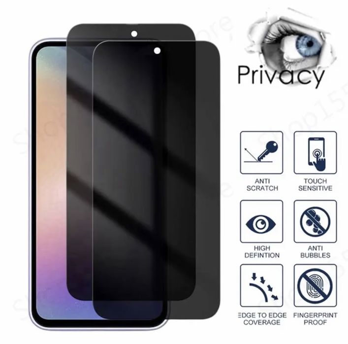 Folie din sticla PRIVACY pt. Samsung Galaxy A14 4G , A34 , A54 5G