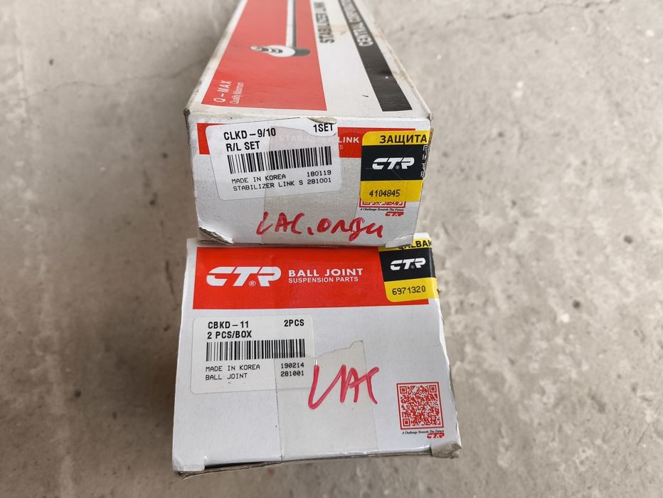 Шаровые опоры ласетти CTR