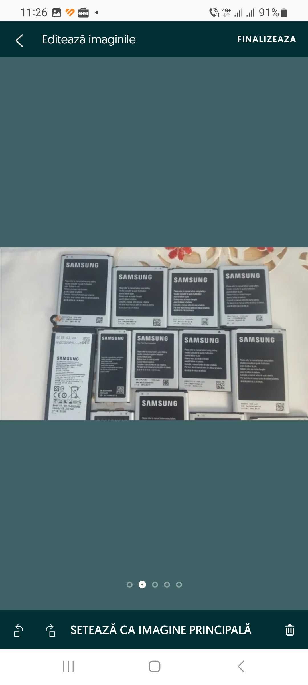 Acumulator baterie Samsung utilizati