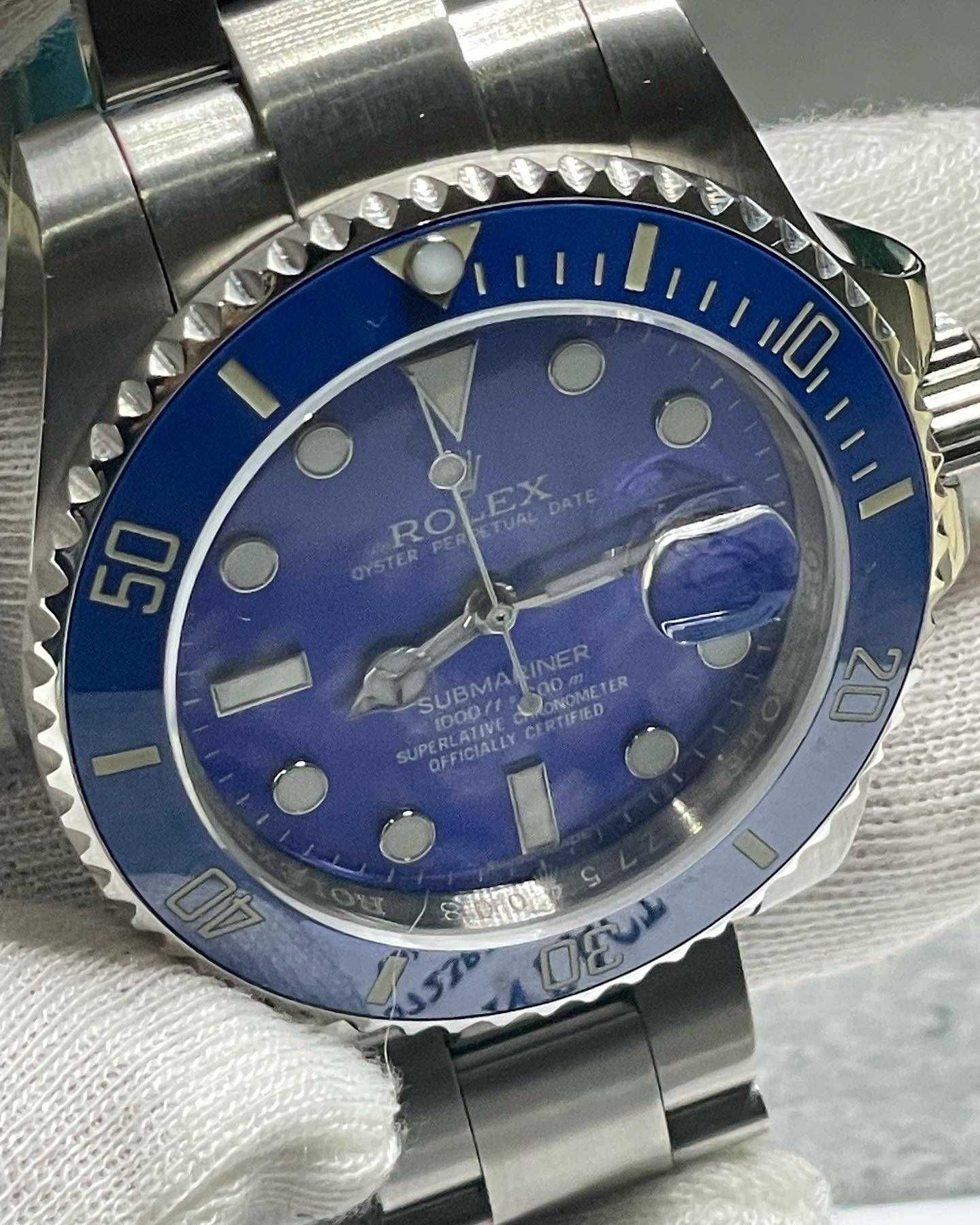 Rolex Submariner 116619lb 40mm Blue Dial Silver Albastru