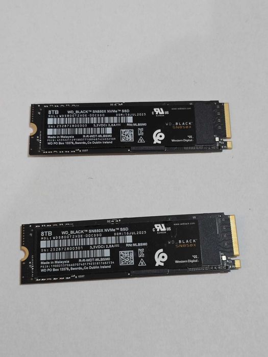 SSD WD Black SN850X de 8TB PCI Express 4.0 - Nou, Garantie