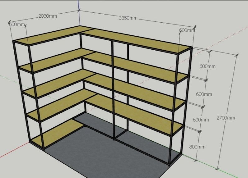 Стеллажи в кладовку