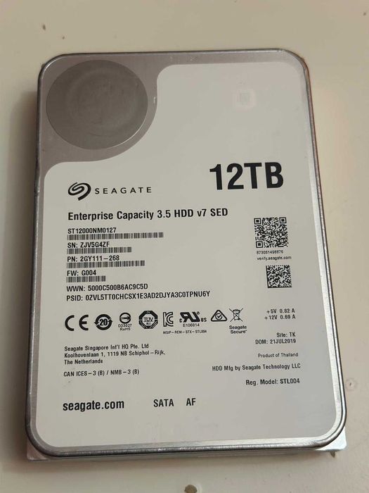 -OFERTA WOW!- HDD Hard disk Seagate Enterprise 12 TB 3.5" 100% Health!