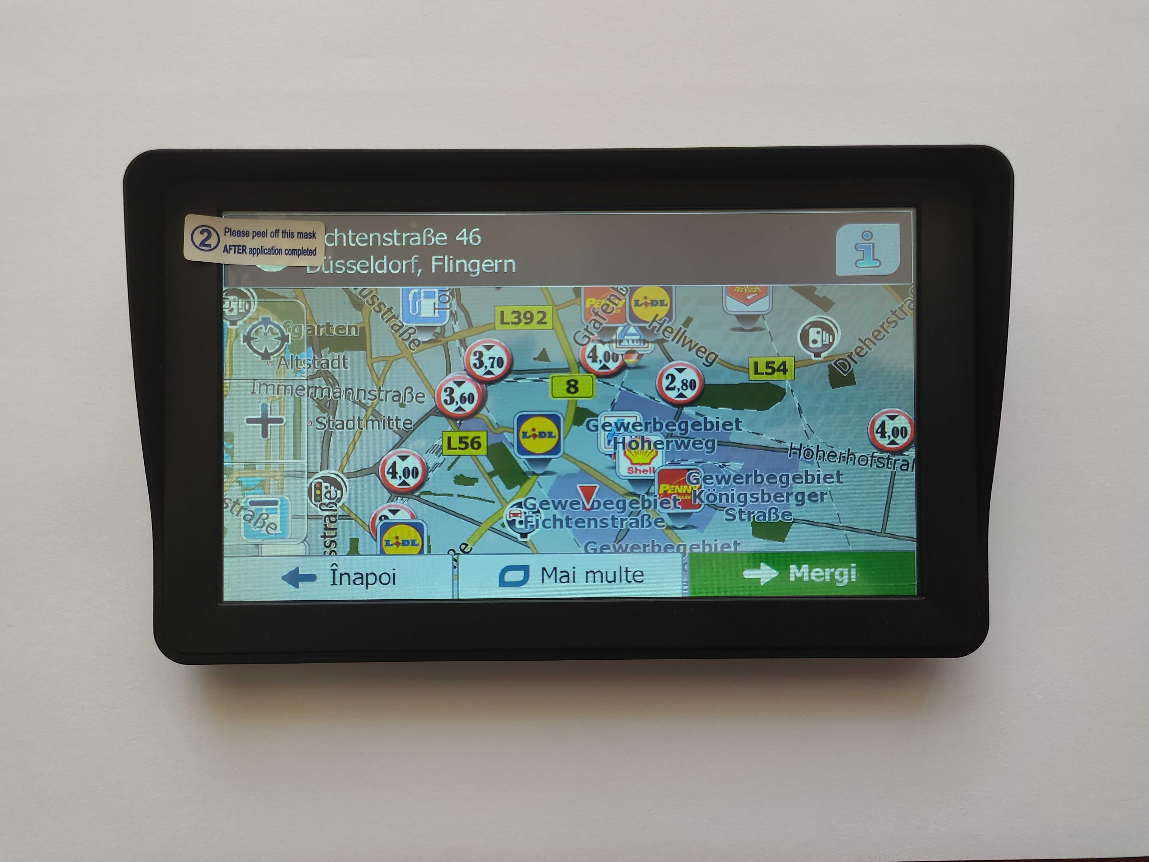 GPS NaviTech 7Inch Camion Pro iGO Truck 16GB cu 2X Hărți Navteq+TomTom