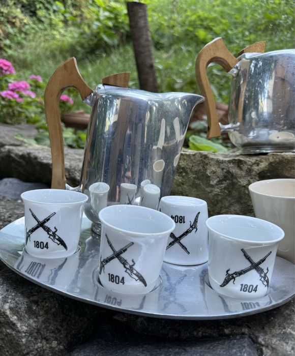 Ceainic, tava, set ceramica cafea ceai