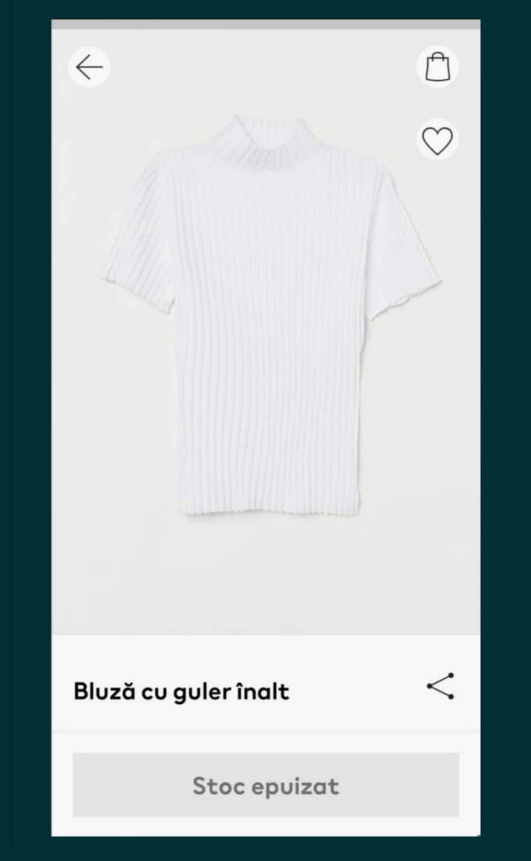 Top H&M cu guler înalt (Zara Mango