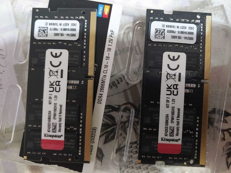 64GB DDR4 2666Mhz Kingston Fury Impact (SODIMM - за лаптоп)