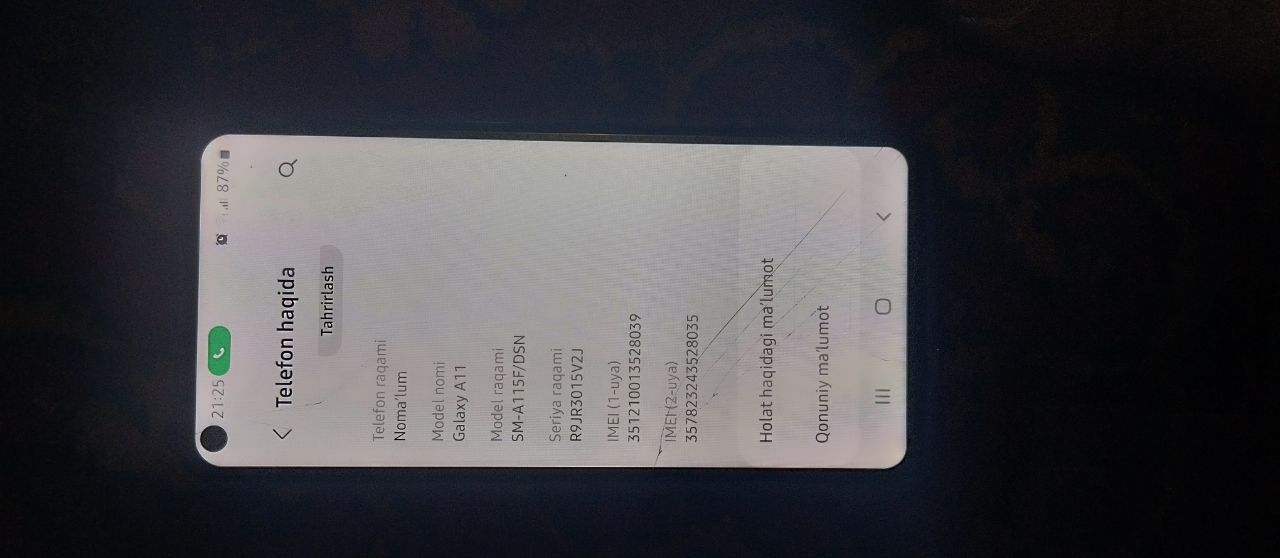 Galaxy A 11 sotiladi