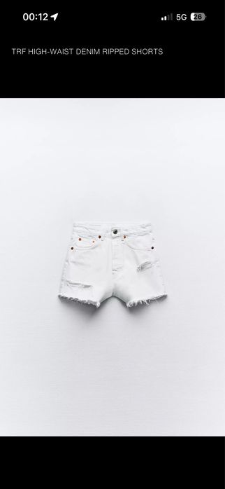 Zara white shorts