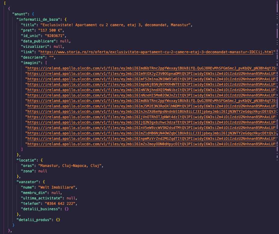 Aplicație pentru căutarea automată a anunțurilor online