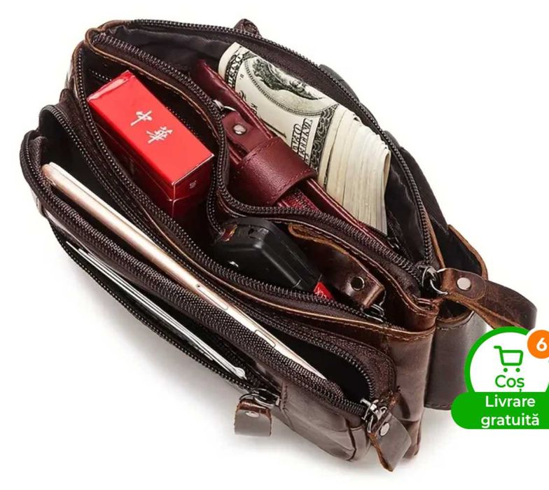 Borseta piele naturala HumerPaul