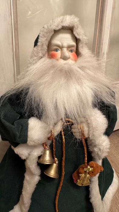 Порцеланов стар голям Дядо Мраз– връх за елха.