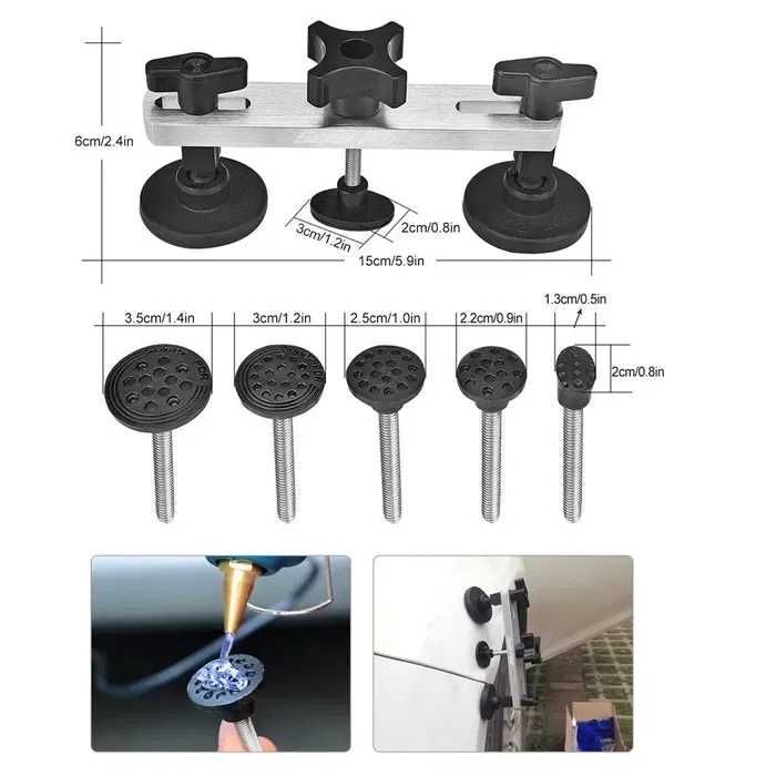 Kit Complet Trusa PDR Indreptat Lovituri Caroserie Ventuze Tabla Auto