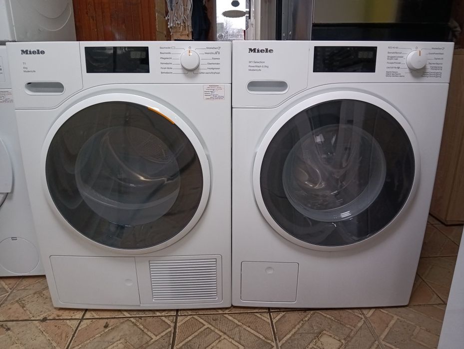 Комплект пералня и сушилня с термопомпа Миеле Miele W1  T1 Modern Life