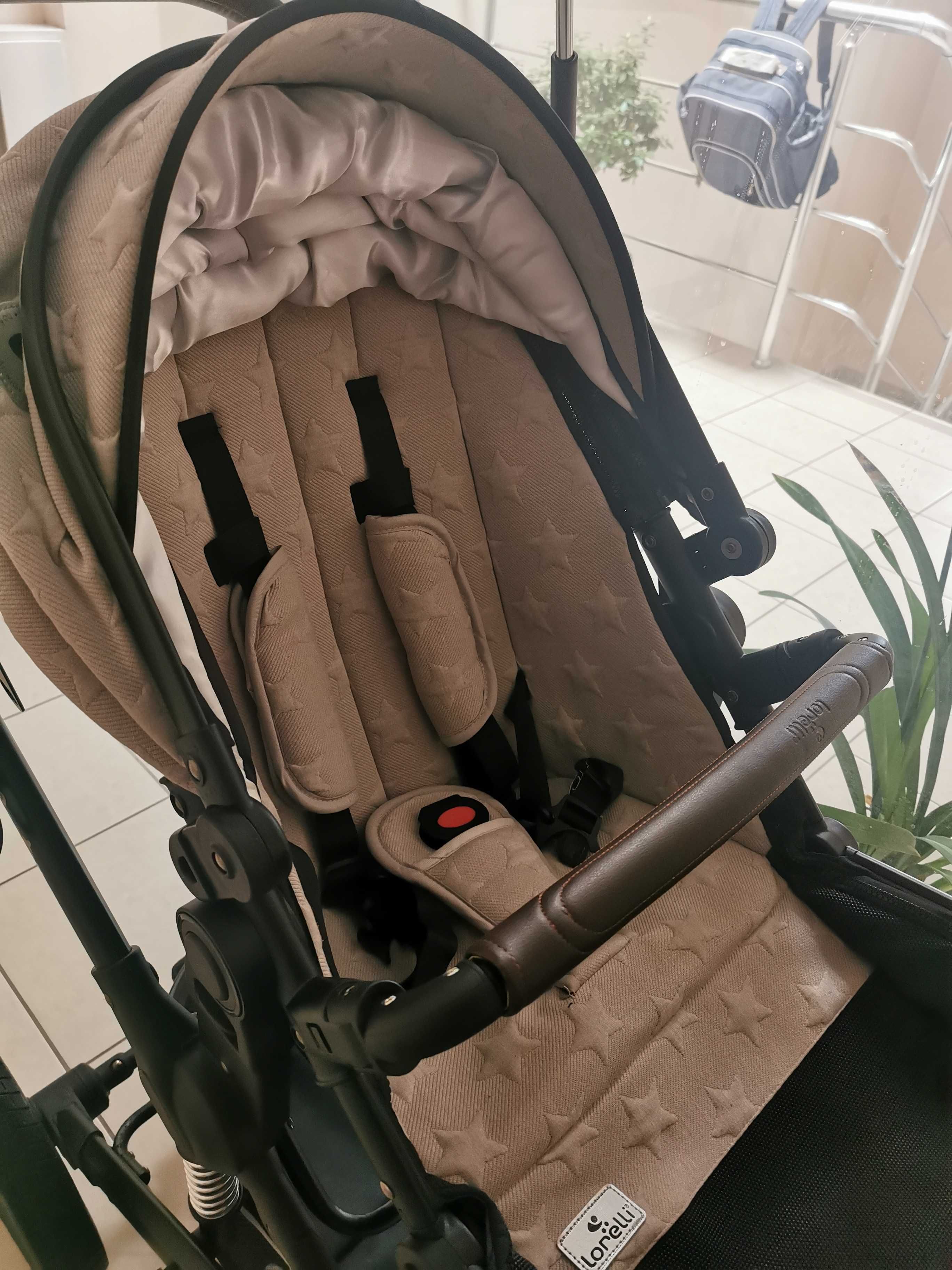 Детска количка 3 в 1 Lorelli Boston + чадър с UV защита