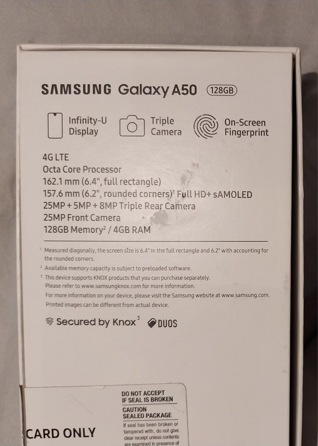 Продавам SAMSUNG GALAXY A50 запазен