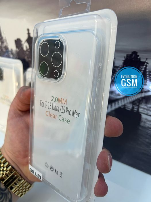 Husa Transparenta Clear IPhone 15,15 Plus,15 Pro,15 Pro Max