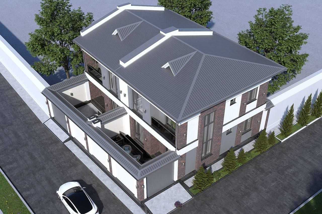 Коттедж Карасу авиатор Лукойл 2 уровня 5 комнат 140м²