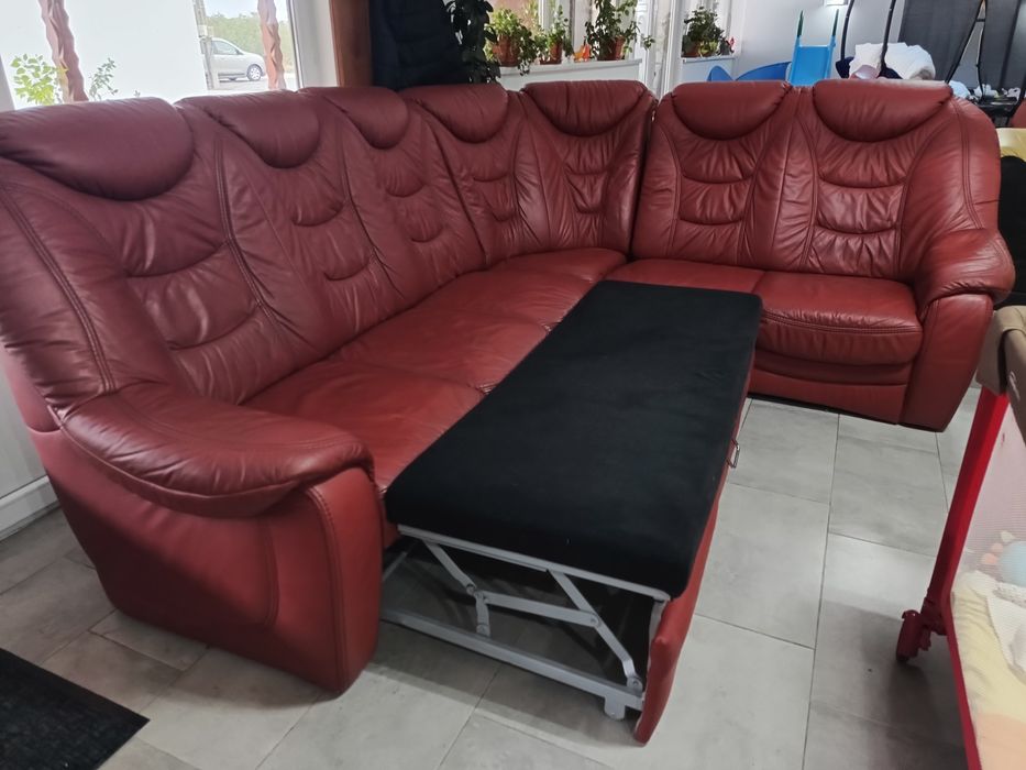 Colțar extensibil din piele naturală