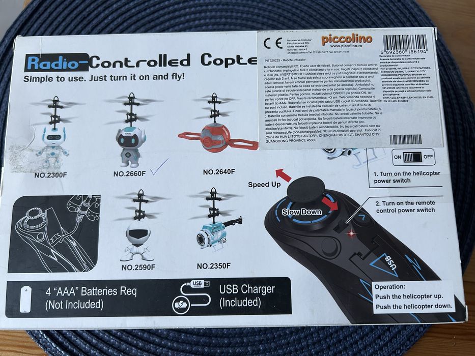 Elicopter zburator interactiv cu telecomanda
